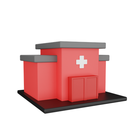 Hospital Building  3D Icon