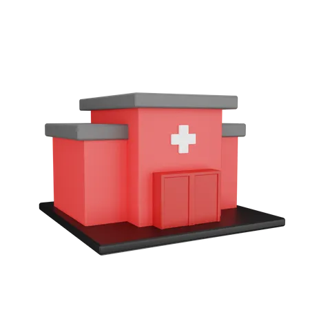 Hospital Building  3D Icon