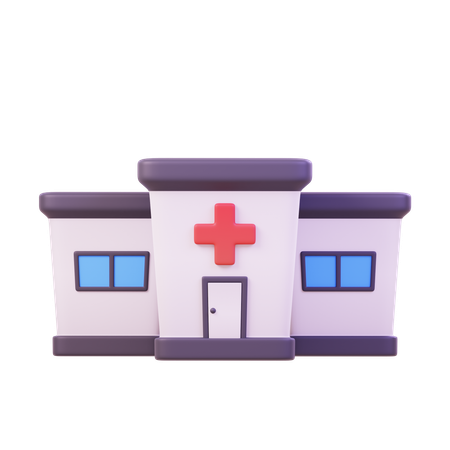 Hospital Building  3D Icon