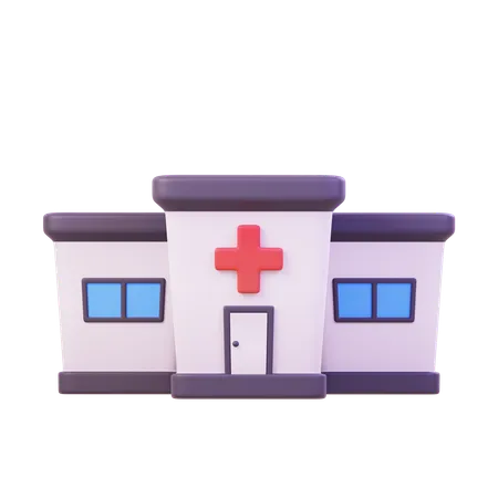 Hospital Building  3D Icon