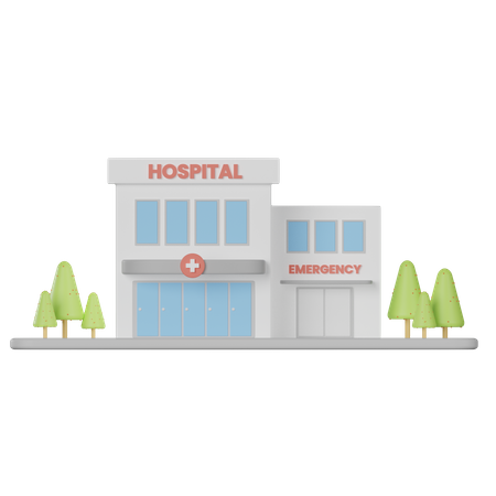 Hospital Building  3D Icon