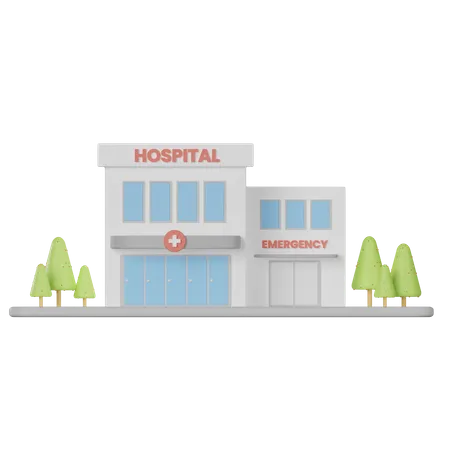 Hospital Building  3D Icon