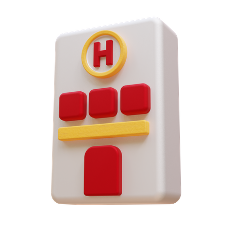 Hospital Building  3D Icon