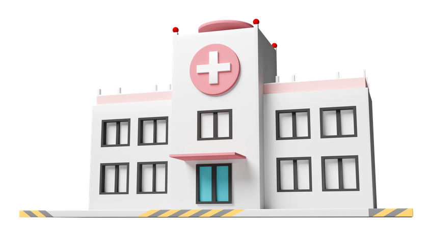 Hospital Building  3D Icon