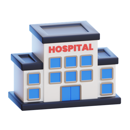 Hospital Building  3D Icon