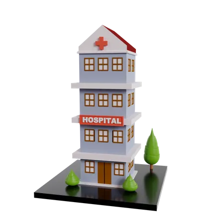 Hospital Building  3D Icon