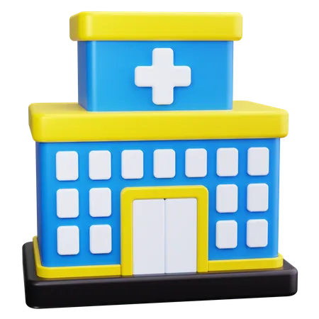 Hospital Building  3D Icon