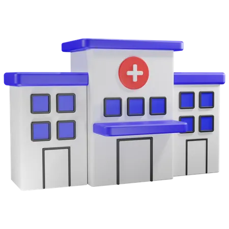 Hospital Building  3D Icon