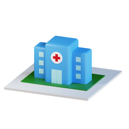 Hospital Building  3D Icon