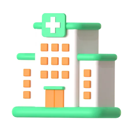 Hospital Building  3D Icon