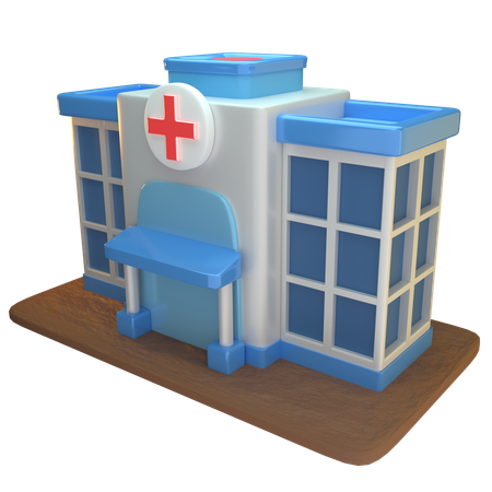 Hospital Building  3D Icon