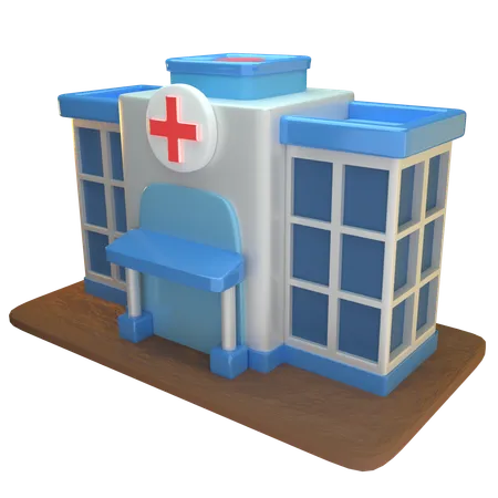 Hospital Building  3D Icon