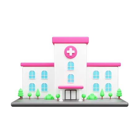 Hospital Building  3D Icon