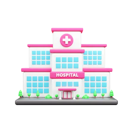 Hospital Building  3D Icon