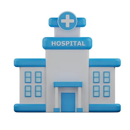 Hospital Building  3D Icon