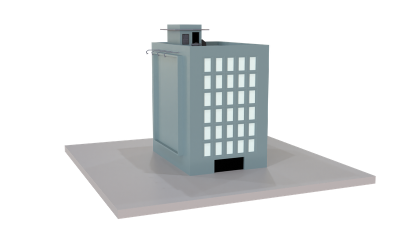Hospital Building  3D Icon