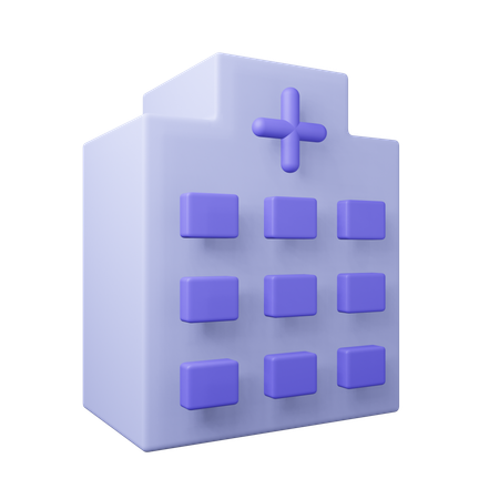 Hospital Building  3D Icon