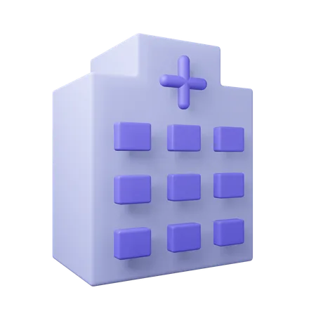 Hospital Building  3D Icon