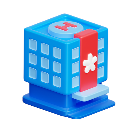 Hospital Building  3D Icon