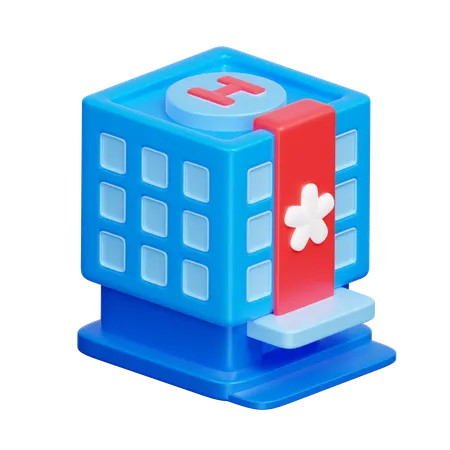 Hospital Building  3D Icon