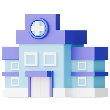 Hospital Building  3D Icon