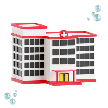 Hospital Building  3D Icon