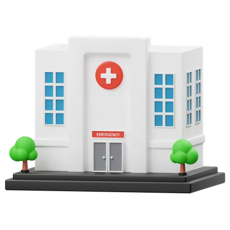 Hospital Building 3D Icon