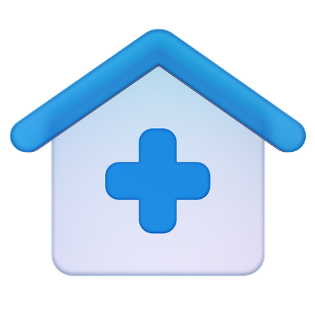 Hospital Building 3D Icon