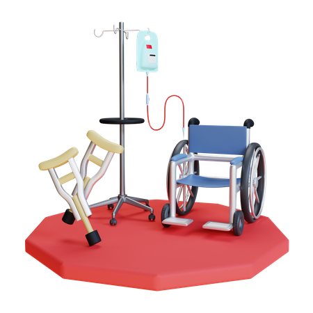 Hospital Equipment 3D Illustration