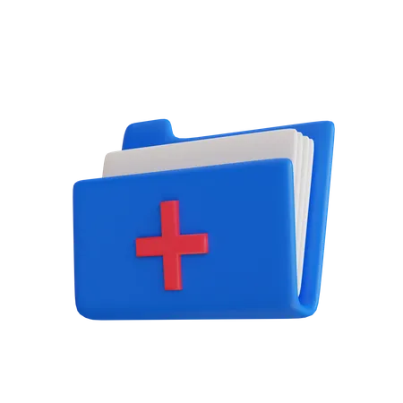 Hospital Folder  3D Illustration