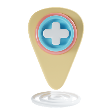 Hospital Location  3D Icon