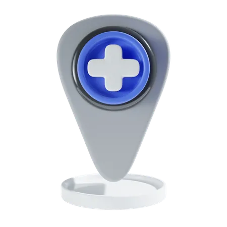 Hospital Location 3 D Icon 3D Icon