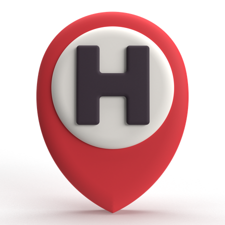 Hospital Location  3D Icon