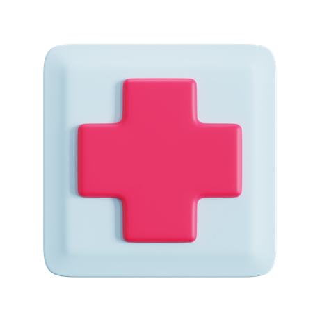 病院の場所  3D Icon
