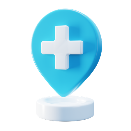 Hospital Location  3D Icon