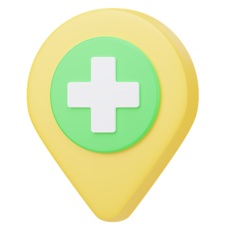 Hospital Location  3D Icon