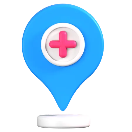 Hospital Location  3D Icon