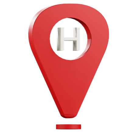 Hospital Location  3D Icon