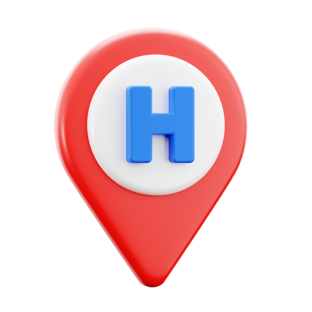 Hospital Location  3D Icon