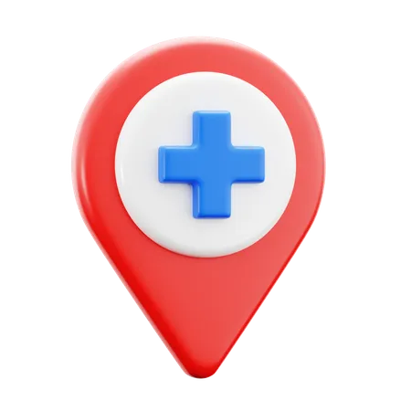 Hospital Location  3D Icon