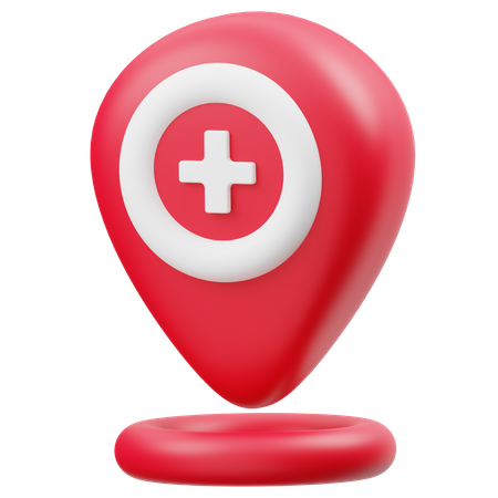 Hospital Location  3D Icon