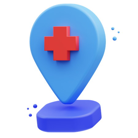 Hospital Location  3D Icon