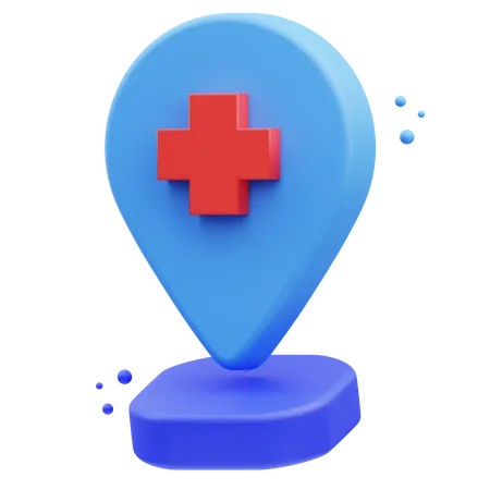 Hospital Location  3D Icon