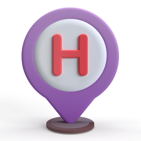 Hospital Location  3D Icon