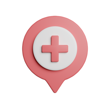 Hospital Location  3D Icon