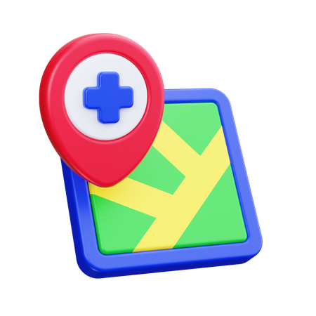 Hospital Location  3D Icon