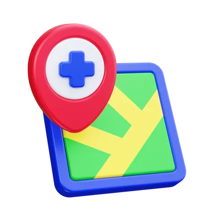 Hospital Location  3D Icon