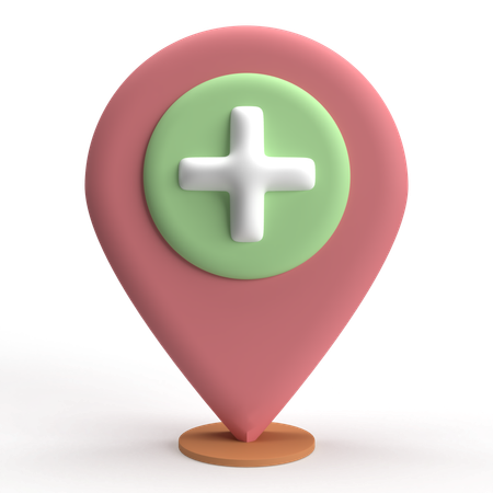 Hospital Location  3D Icon