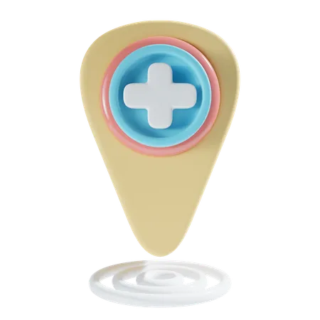 Hospital Location  3D Icon