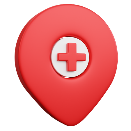 Hospital Location  3D Icon